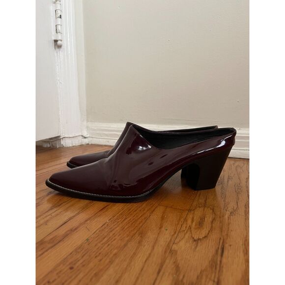 Rachel Comey Sonora Mule in Burgundy Patent Leather - sz 10 - Picture 2 of 7